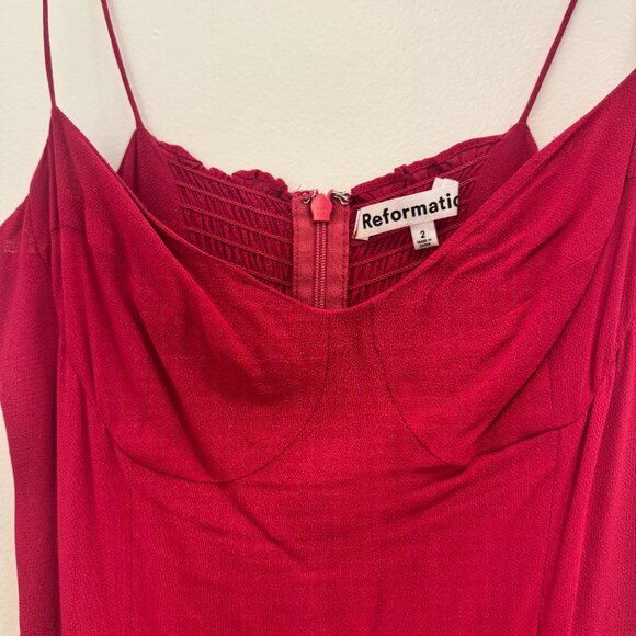 Reformation Juliette Dress - Rhubarb - Picture 3 of 4